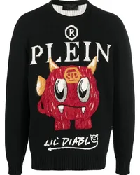 Philipp Plein Pullover mit Stickerei Schwarz