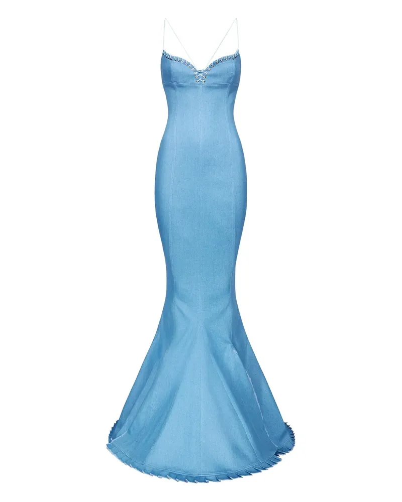 Ludovic de Saint Sernin Kleid aus Denim - Blau Blau