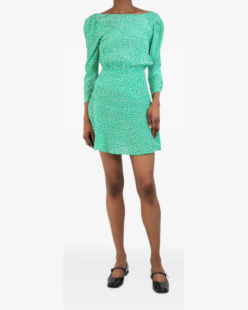 RIXO floral-print mini dress - Grün Grün