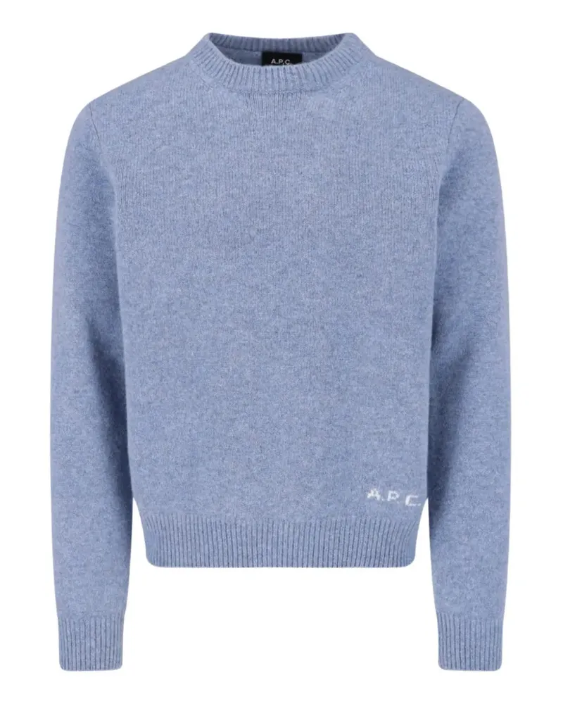 A.P.C. Edmond Pullover mit Logo-Stickerei - Blau Blau