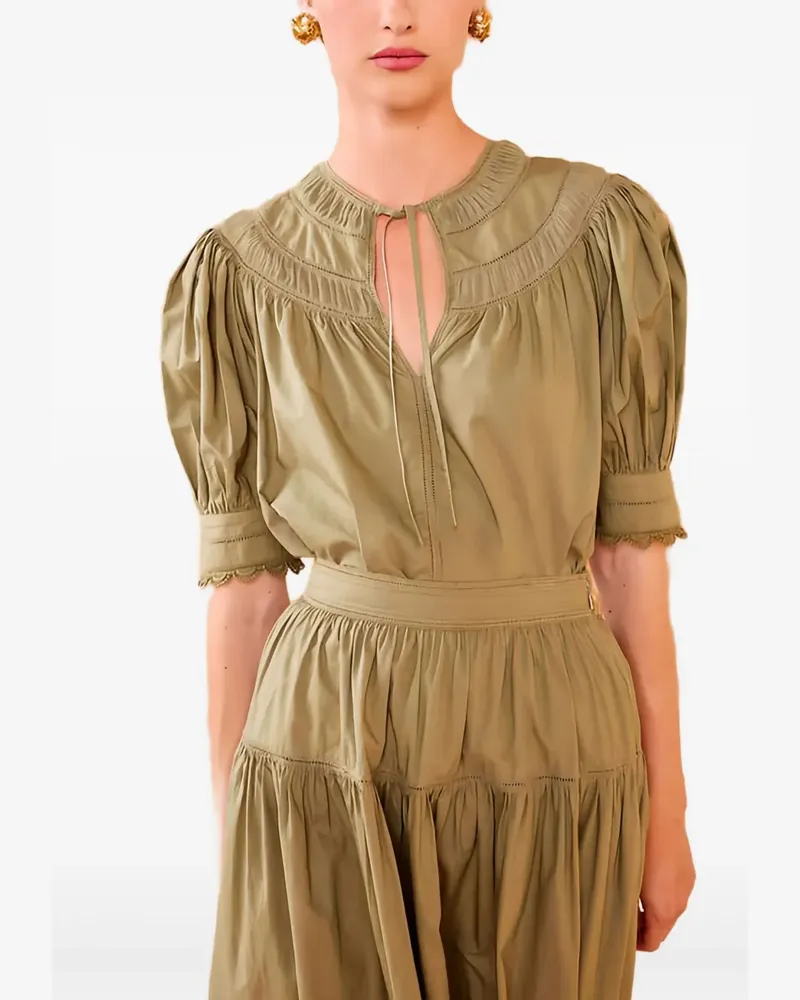 Ulla Johnson Dylan Loose Bluse - Grün Grün