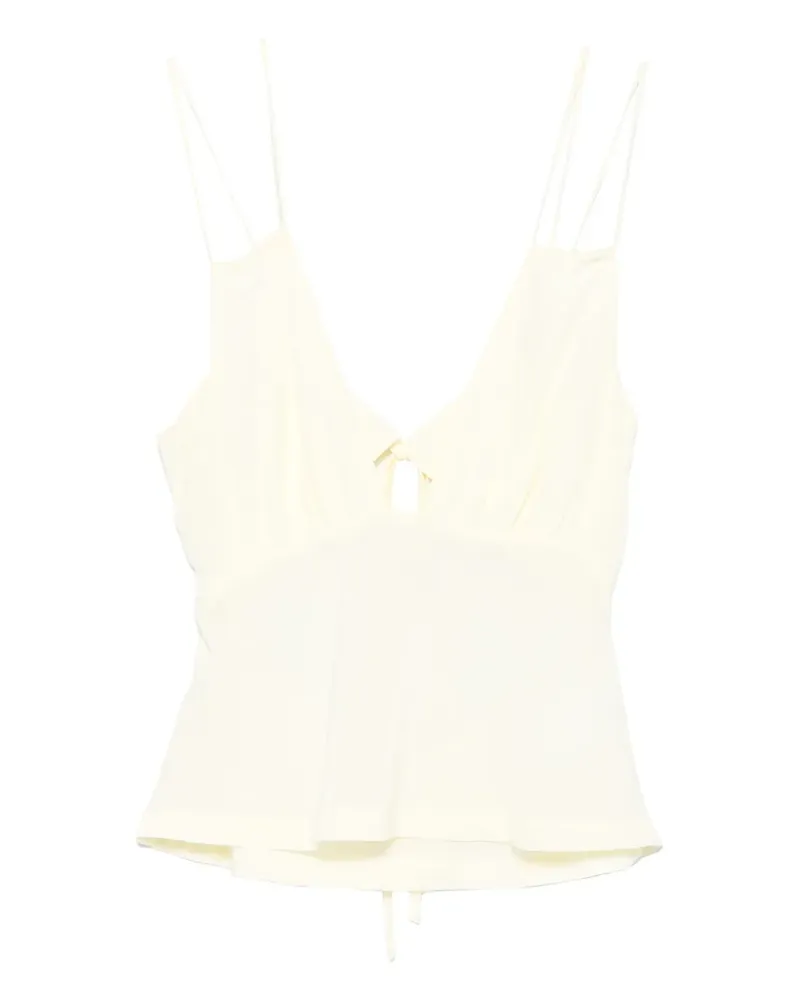 Paris Georgia Gerüschtes Bernie Camisole mit Schnürung - Gelb Gelb
