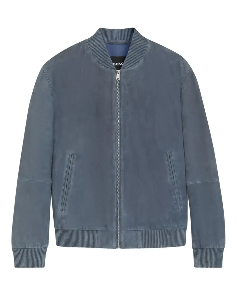 HUGO BOSS Muller Jacke aus Wildleder - Blau Blau