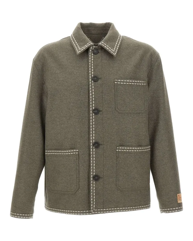 Golden Goose Gary contrast-stitch jacket - Grün Grün
