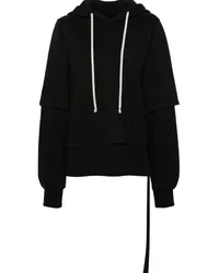 DRKSHDW by Rick Owens Hustler Hoodie aus Bio-Baumwolle Schwarz