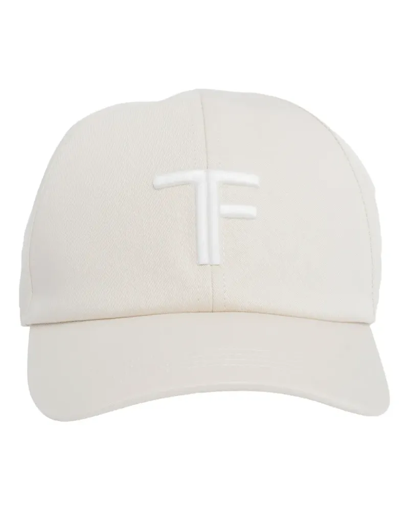 Tom Ford Mütze mit Logo-Patch - Nude Nude