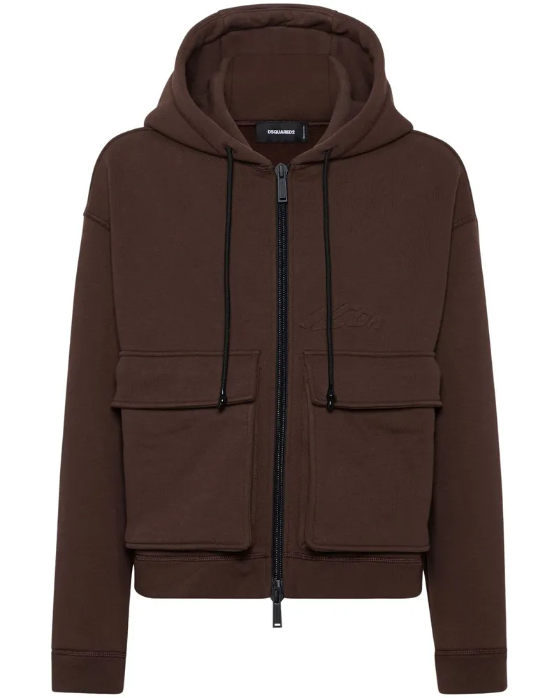 Dsquared2 Icon Kapuzenjacke - Braun Braun