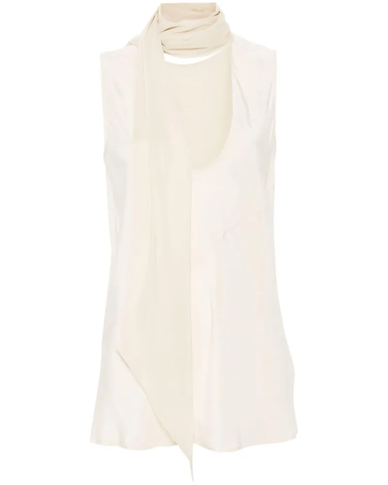Helmut Lang Top mit Schal - Nude Nude