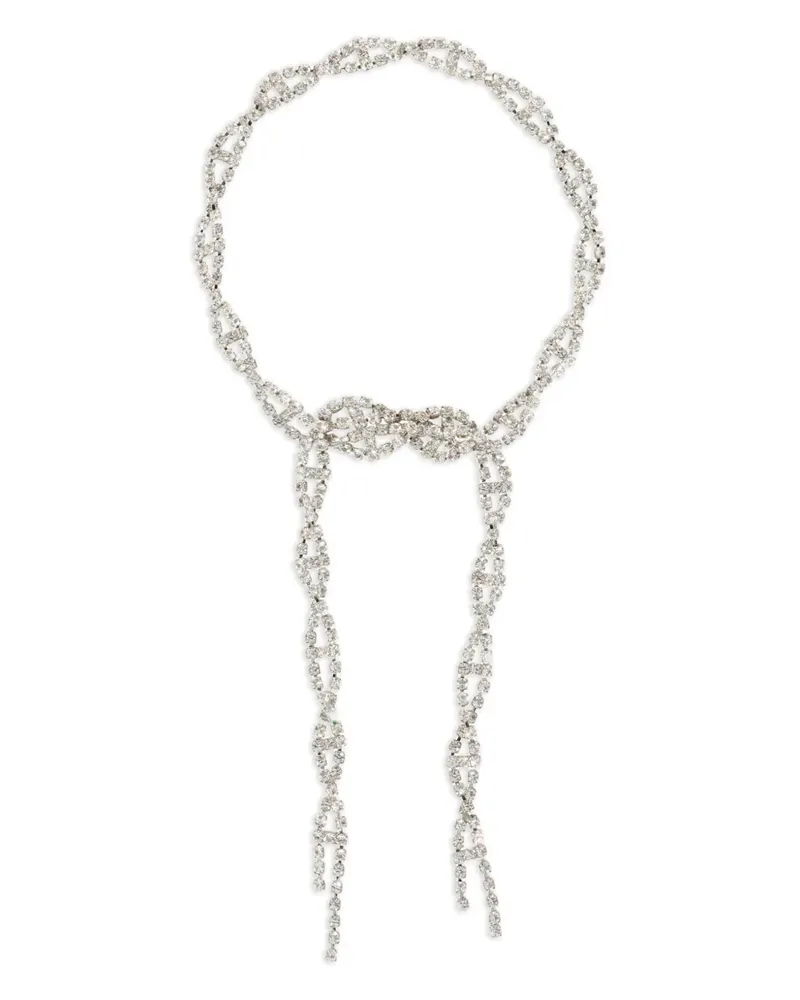 Balenciaga Halskette mit Strass - Silber Silber