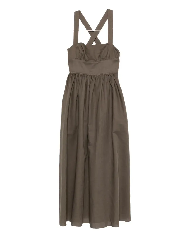 Matteau Maxikleid mit überkreuzten Trägern - Braun Braun