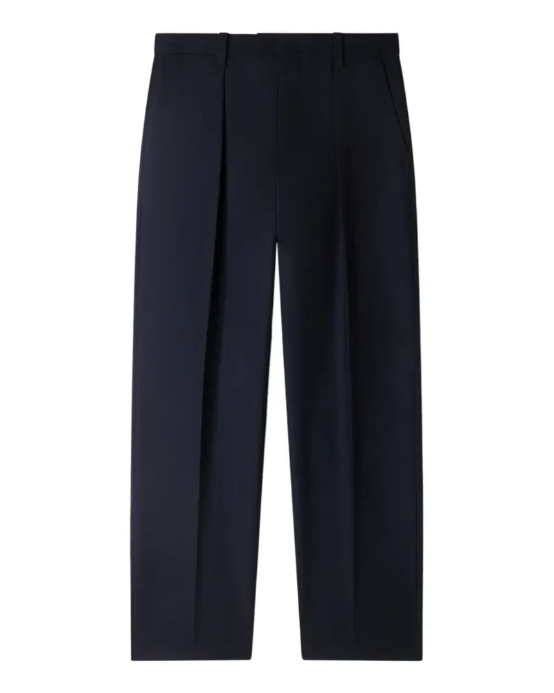 Sandro Wide-Leg-Hose mit Bundfalten - Blau Blau