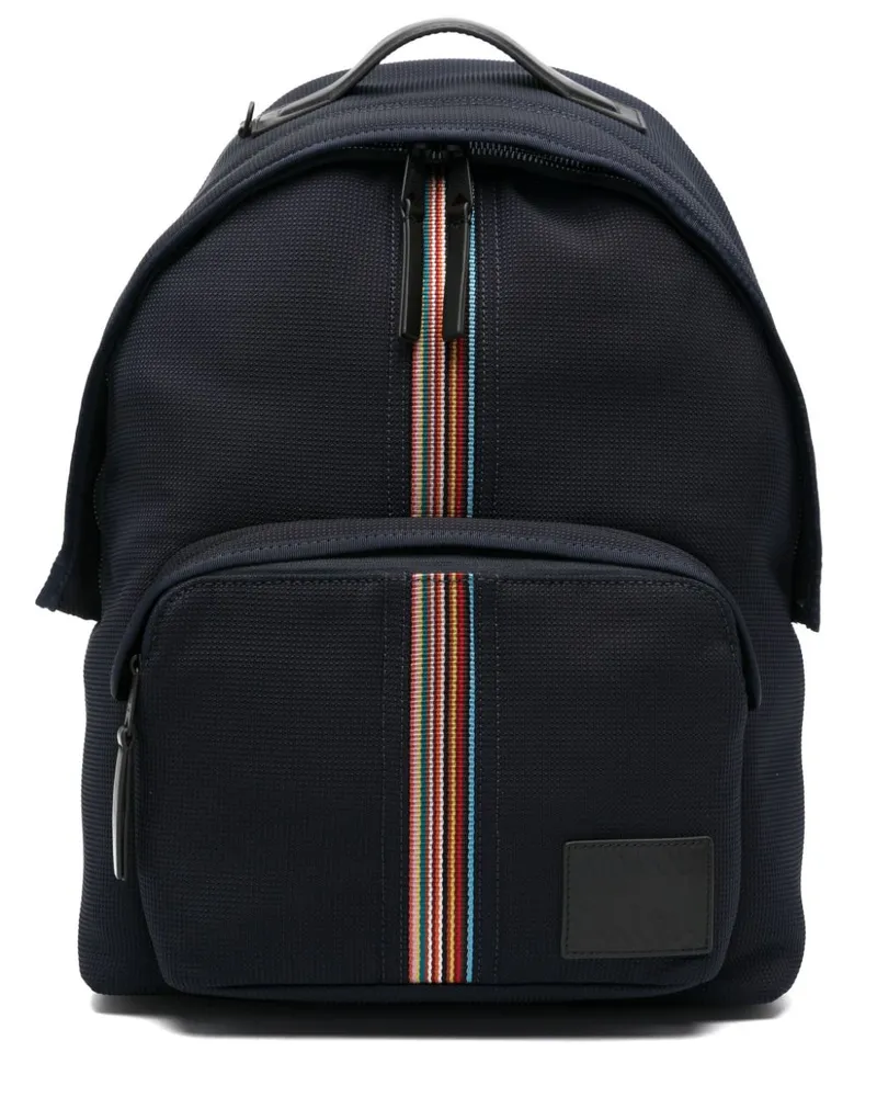 Paul Smith Rucksack mit Regenbogenstreifen Blau