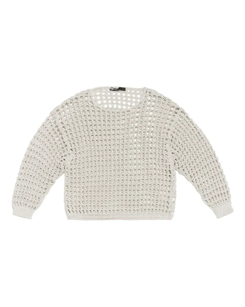 BIMBA Y LOLA Gehäkelter Pullover - Grau Grau