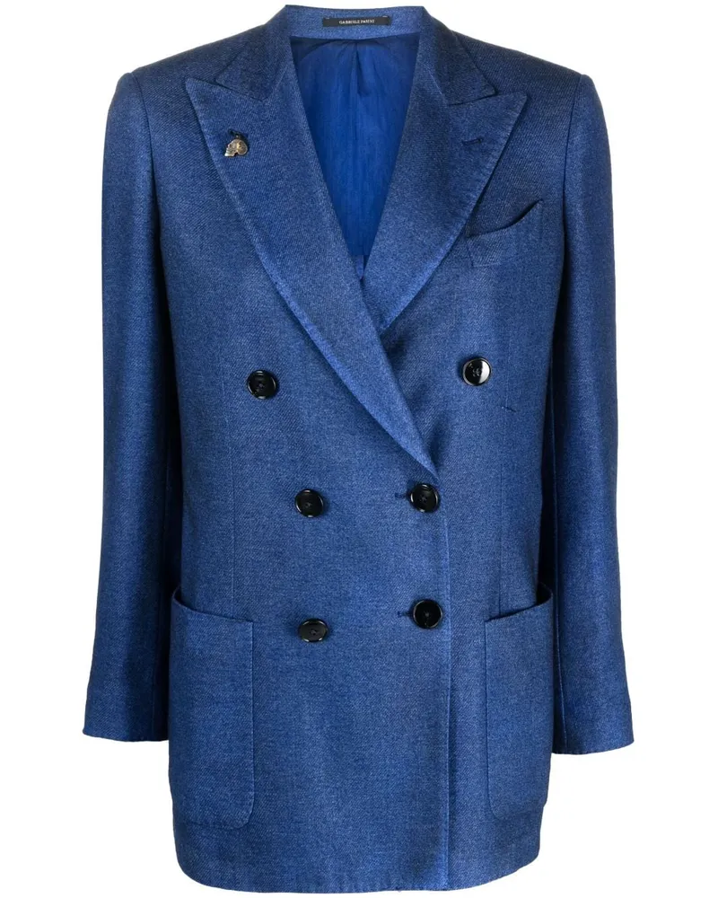 Gabriele Pasini Doppelreihiger Blazer Blau