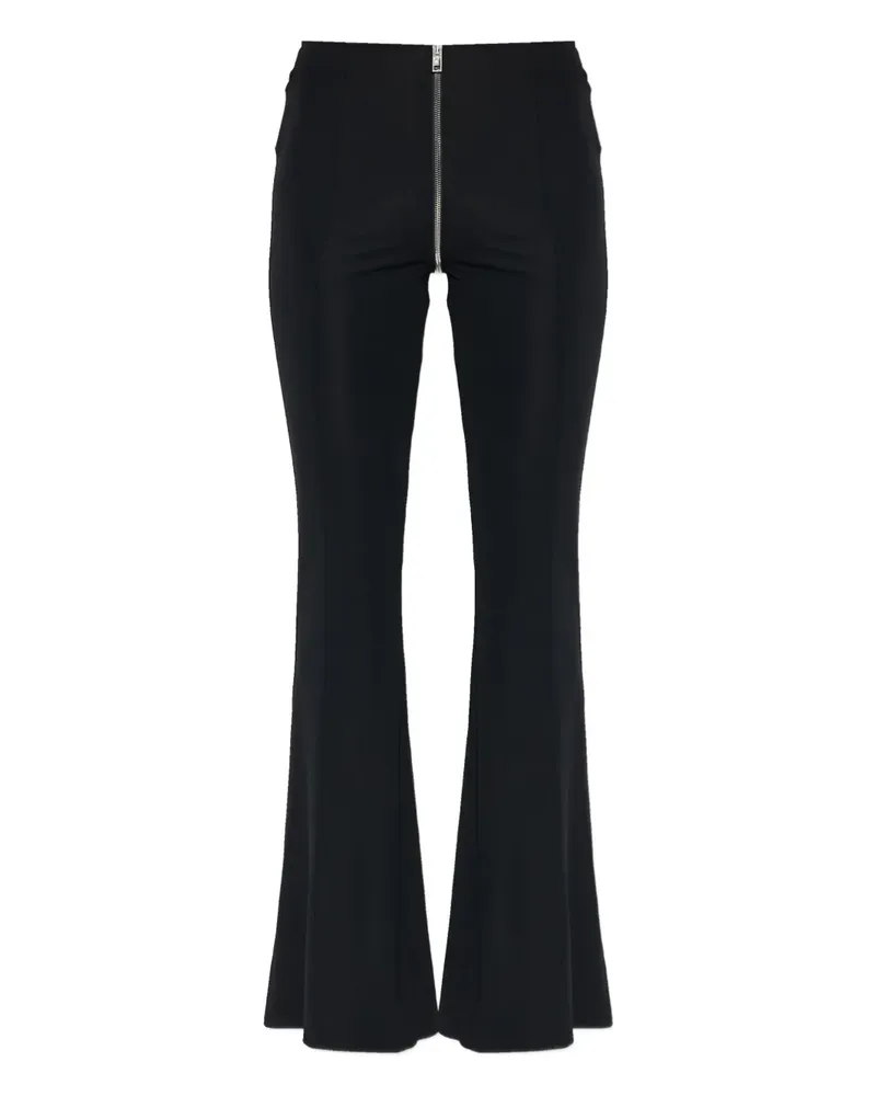 Alexander Wang zip-detail flared trousers - Schwarz Schwarz