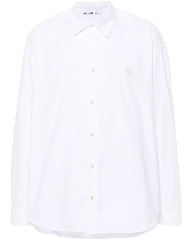 Acne Studios Hemd mit Logo-Stickerei - Weiß Weiß