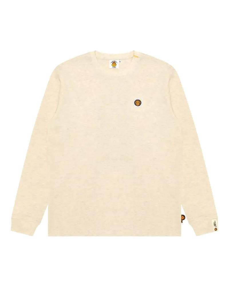 BAPE T-Shirt mit Logo-Patch - Nude Nude