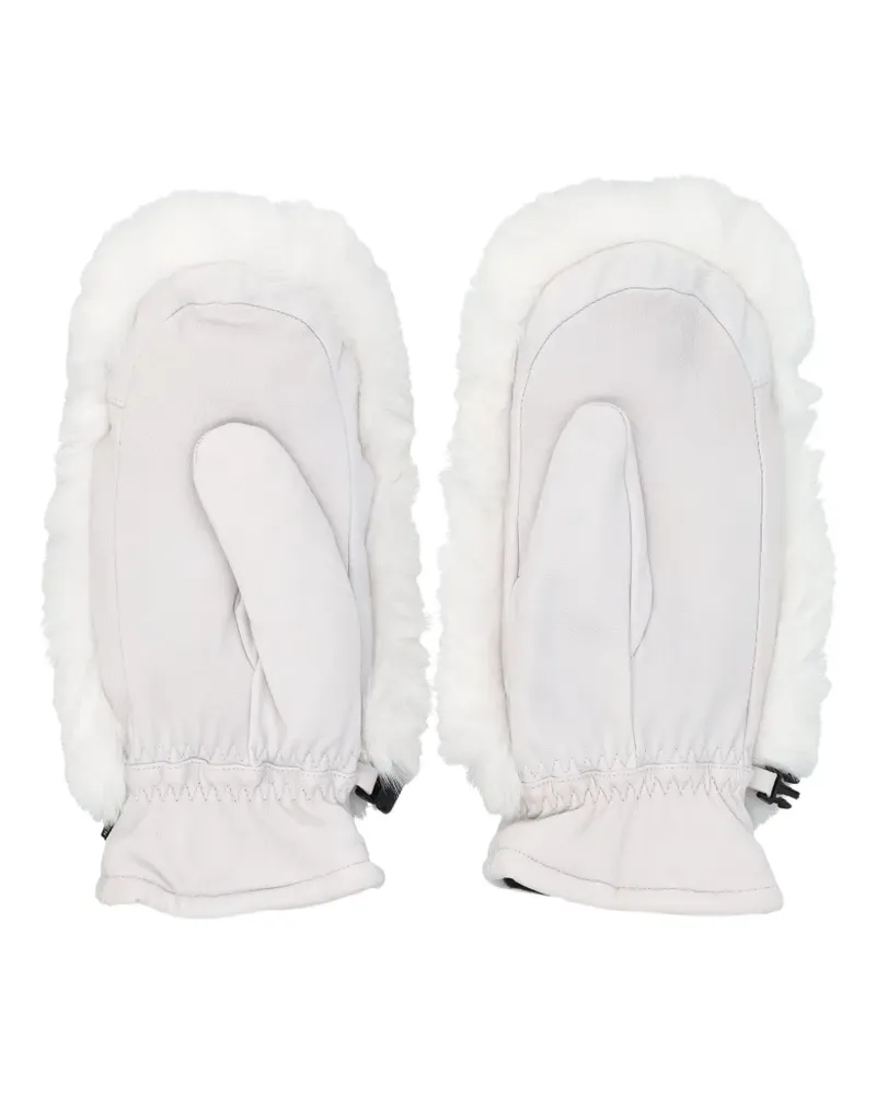 GOLDBERGH Hill faux-fur quilted mittens - Weiß Weiß