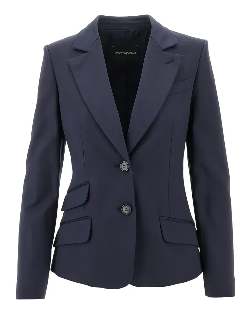 Emporio Armani Einreihiges Sakko - Blau Blau
