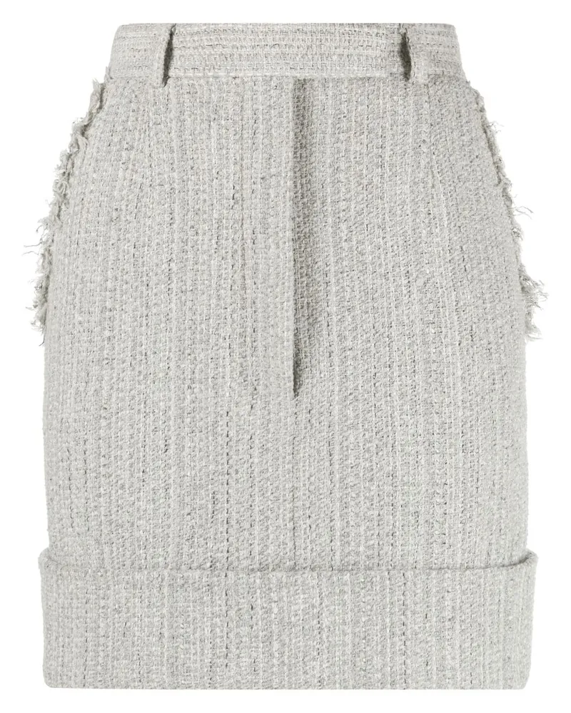 Thom Browne Minirock aus Tweed - Grau Grau