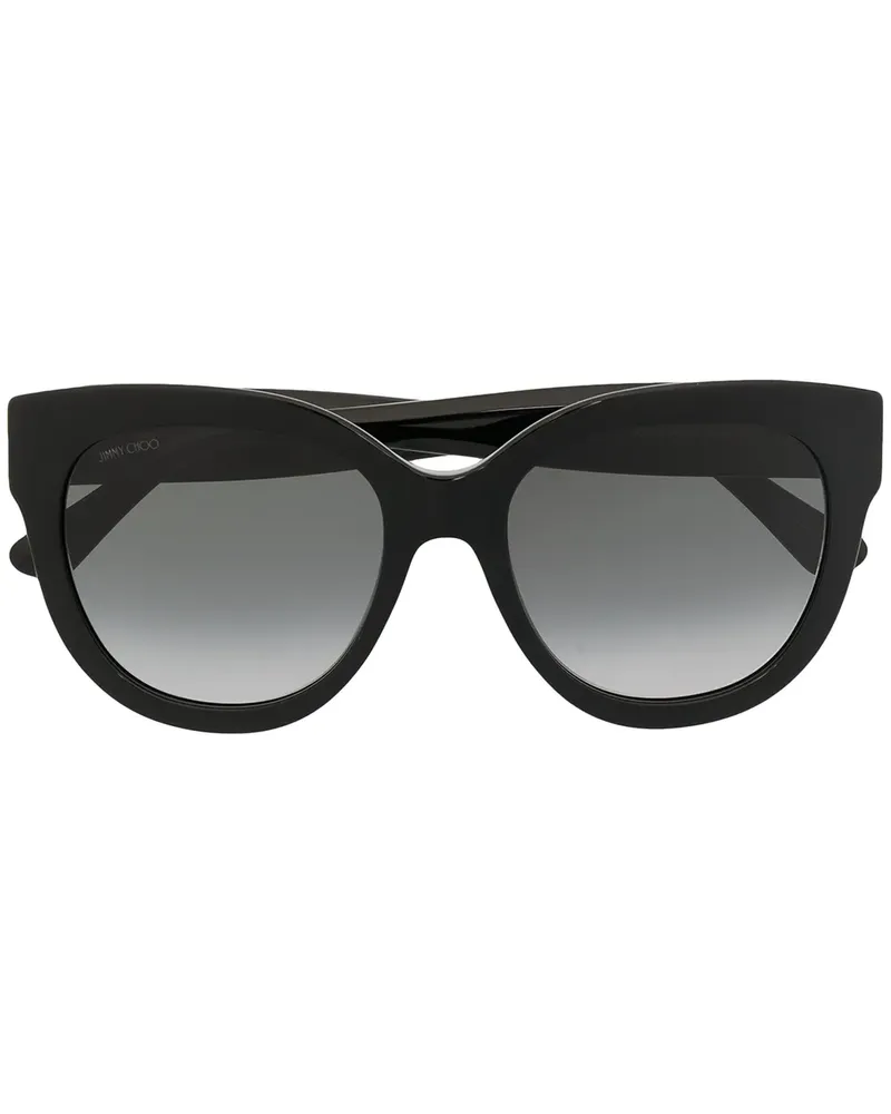 Jimmy Choo Sonnenbrille mit farbigen Gläsern - Schwarz Schwarz