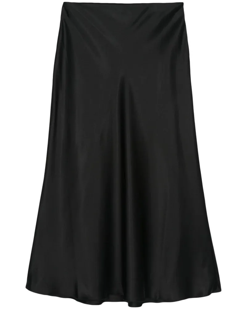 Nanushka Midirock aus Satin - Schwarz Schwarz