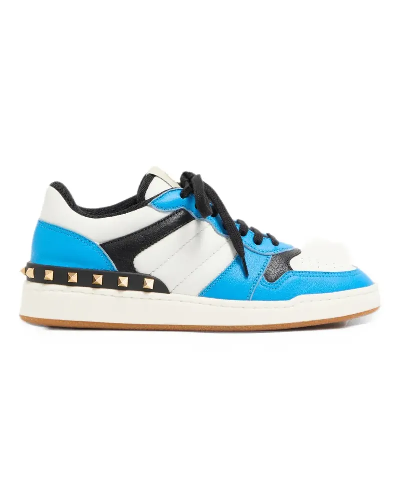 Valentino Garavani Zweifarbige Freedots Sneakers aus Ziegen- und Nappaleder mit Nietendetail - Weiß Weiß