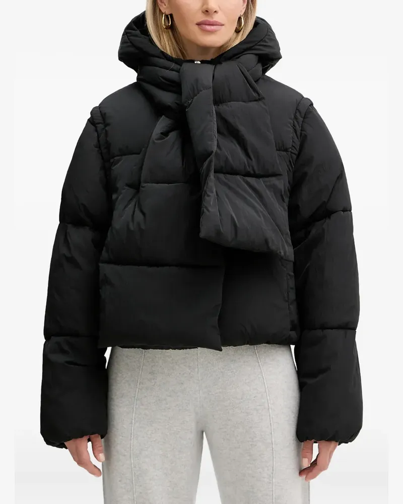 HUGO BOSS hooded padded jacket - Schwarz Schwarz