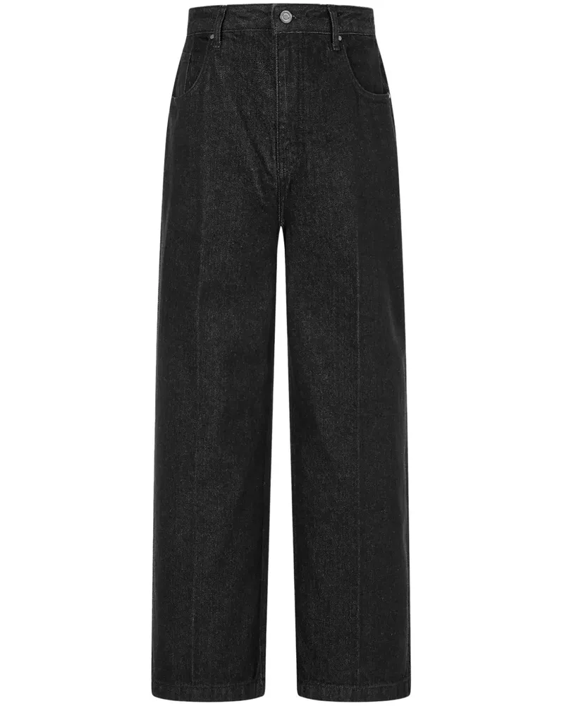 STUDIO TOMBOY Jeans mit Bügelfalten - Schwarz Schwarz