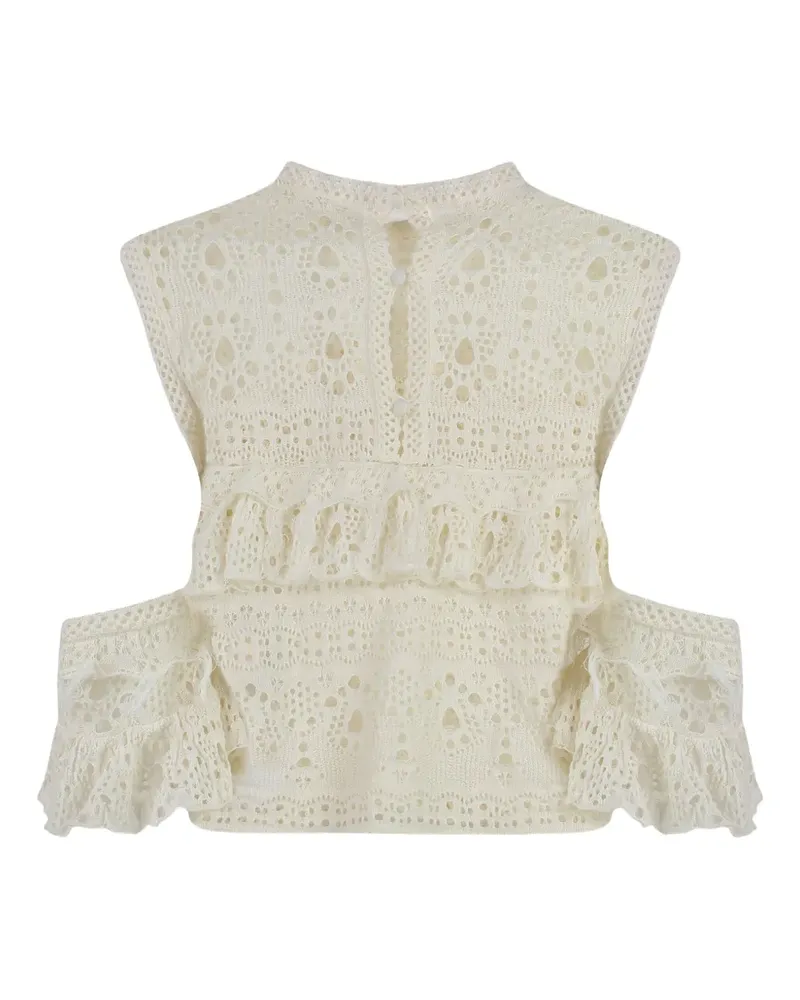 Chloé Top mit Rüschen - Nude Nude
