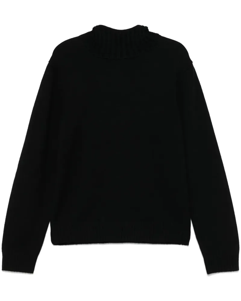 Charles Jeffrey Loverboy Fluffy Ears Balaklava Pullover - Schwarz Schwarz