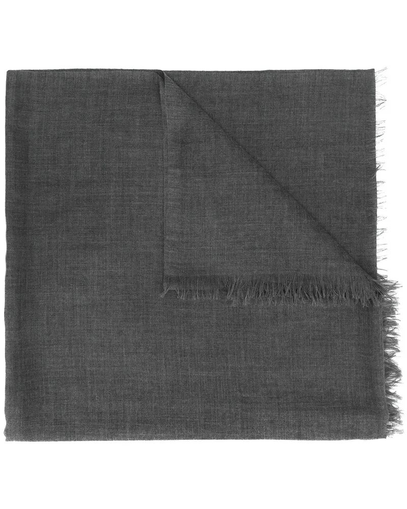 Brunello Cucinelli Schal mit Fransen - Grau Grau