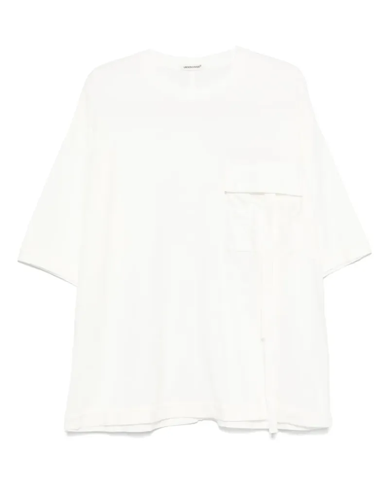 Undercover T-Shirt mit Zierband - Weiß Weiß