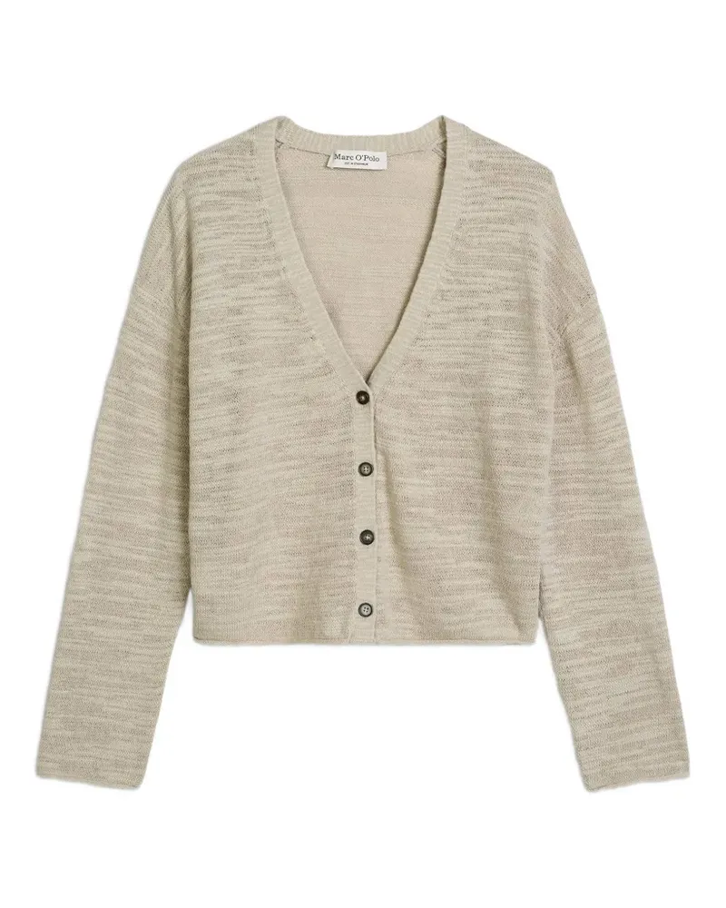 Marc O'Polo fine-knit V-neck cardigan - Nude Nude