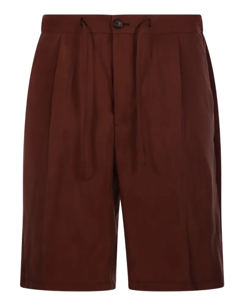Hevò pleated drawstring shorts - Braun Braun