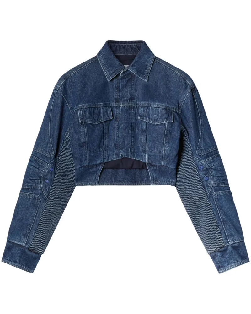 OFF-WHITE Jeansjacke mit Cut-Outs - Blau Blau