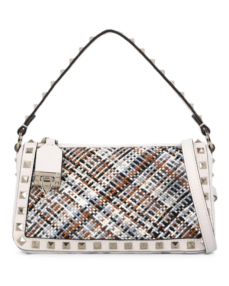 Valentino Garavani Rockstud Schultertasche - Weiß Weiß