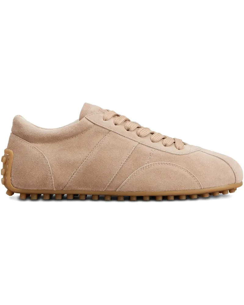 TOD'S lace-up panelled sneakers - Nude Nude