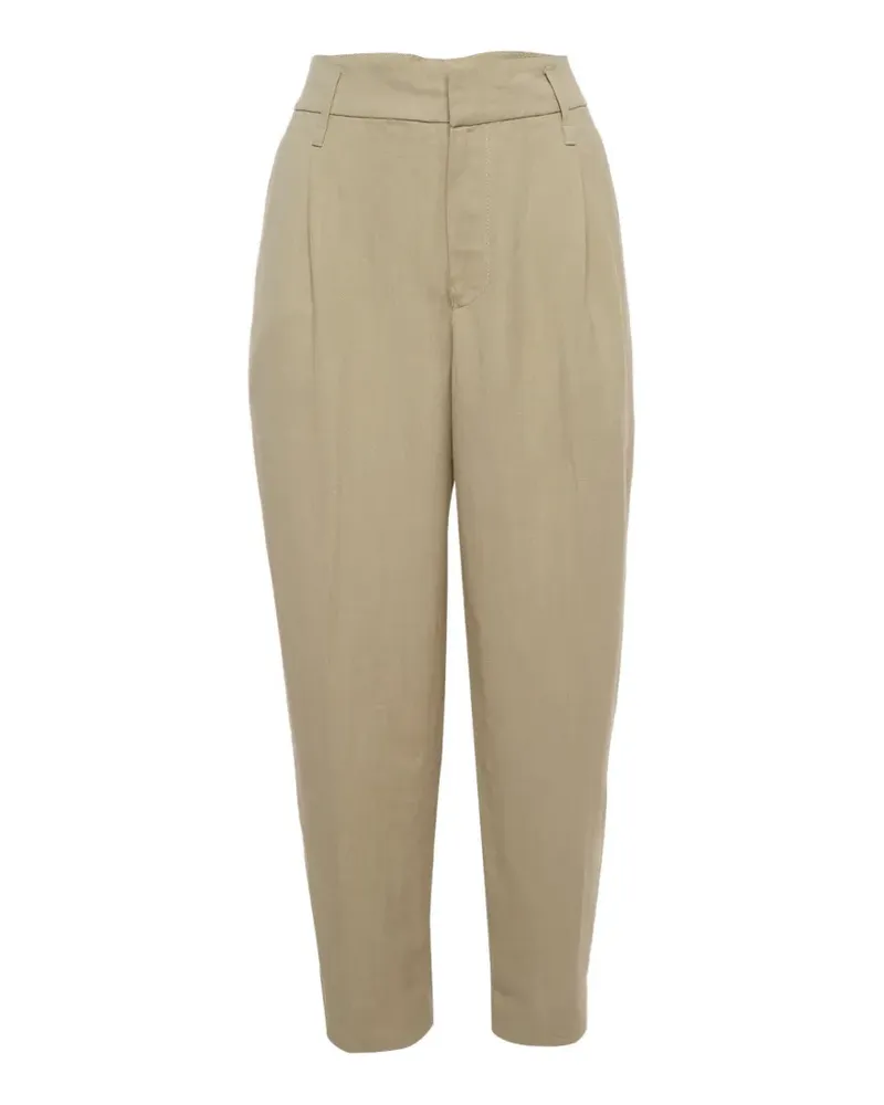 Brunello Cucinelli pleated straight-fit trousers - Nude Nude