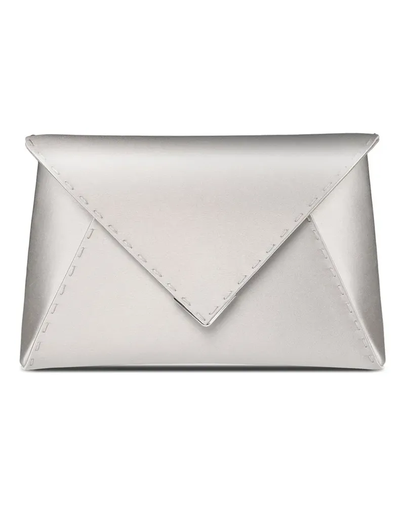 Tyler Ellis small Lee 'Pouchet' hand-stitched clutch bag - Silber Silber