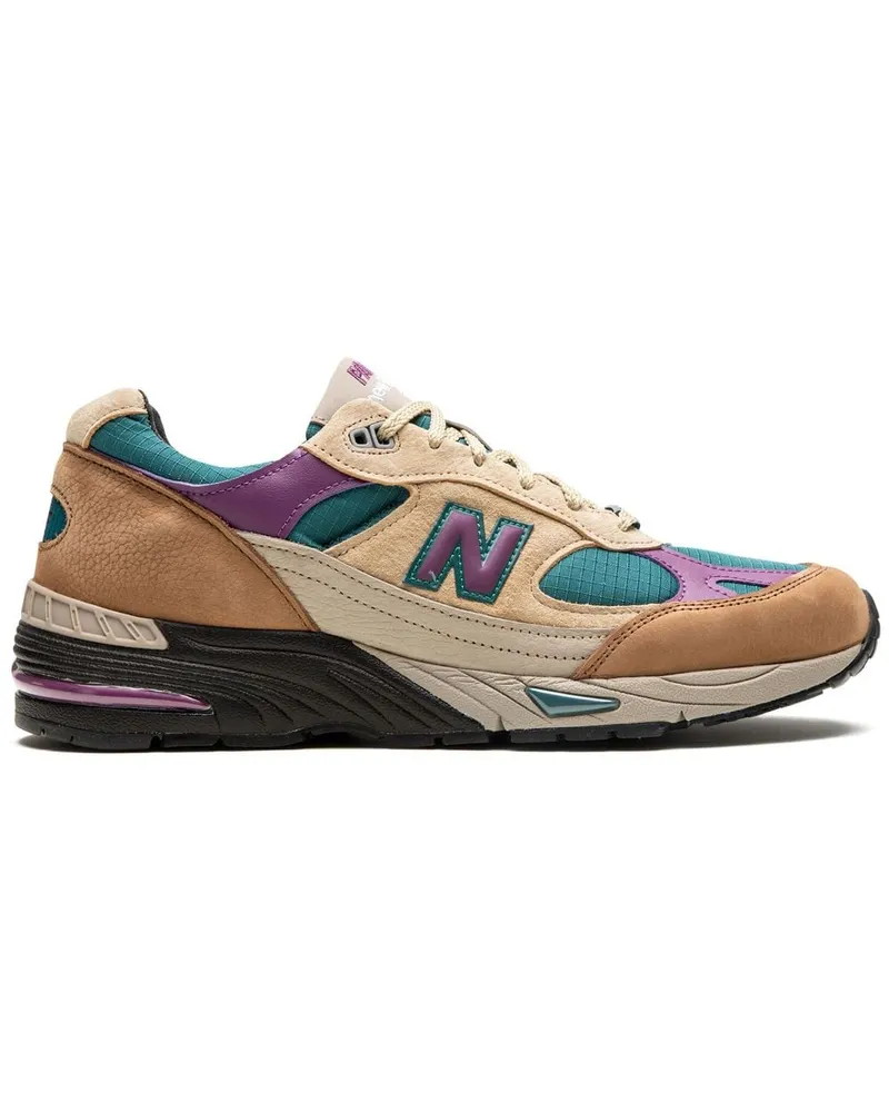 New Balance x Palace 991 Teal Sneakers - Nude Nude