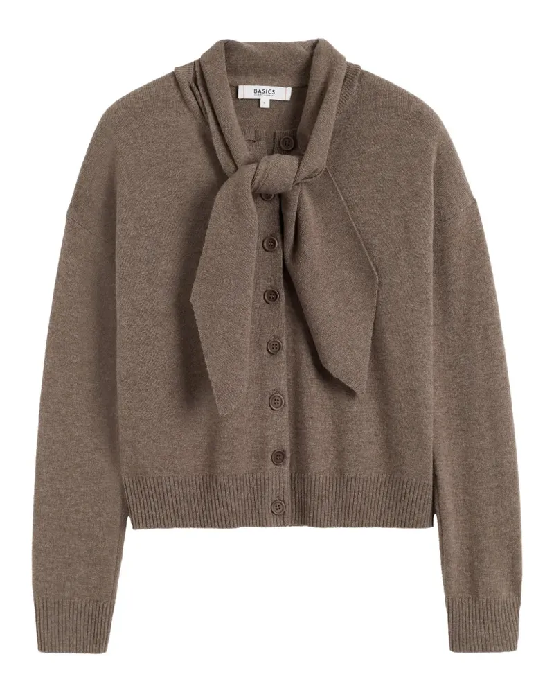 Chinti & Parker tie-neck button-up cardigan - Braun Braun