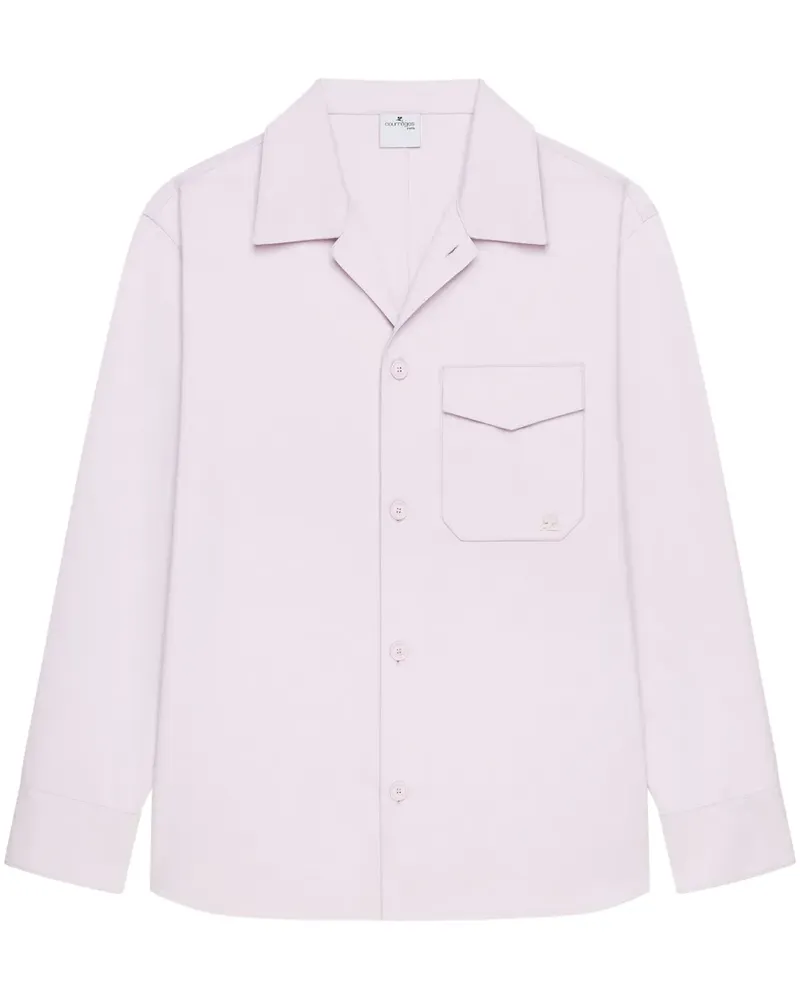 Courrèges Hemd mit Brusttaschen - Rosa Rosa