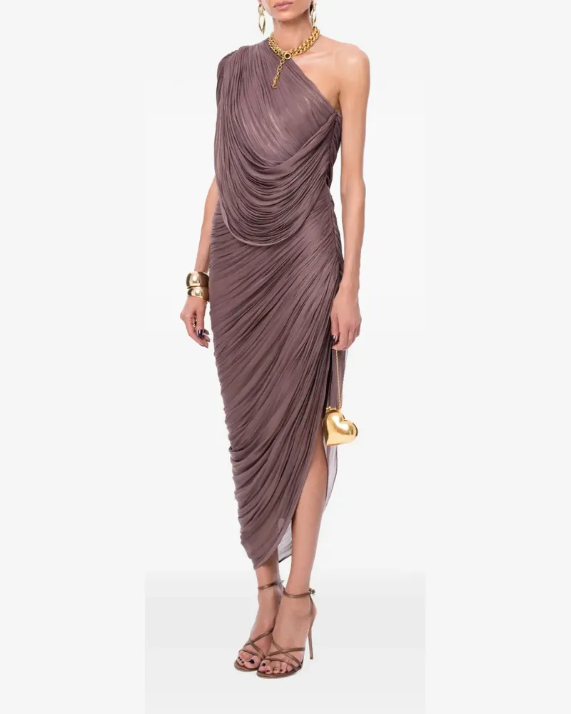 Ana Radu one-shoulder draped maxi dress - Braun Braun