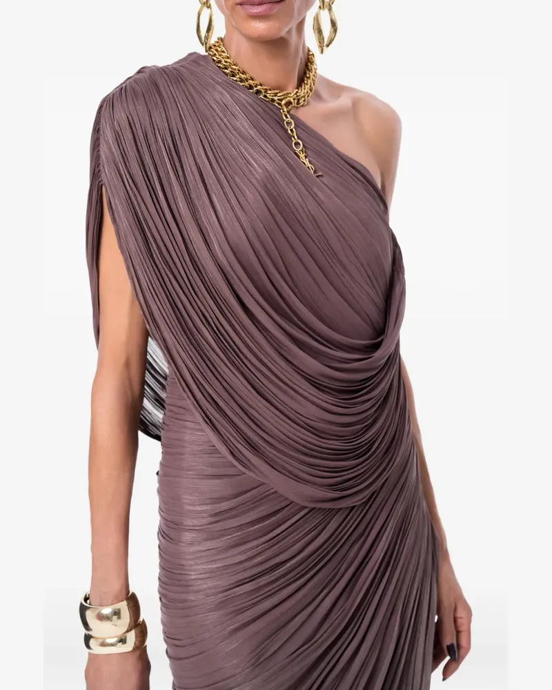 Ana Radu one-shoulder draped maxi dress - Braun Braun
