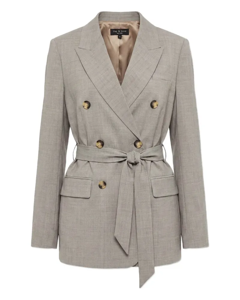 Rag & Bone double-breasted belted jacket - Nude Nude