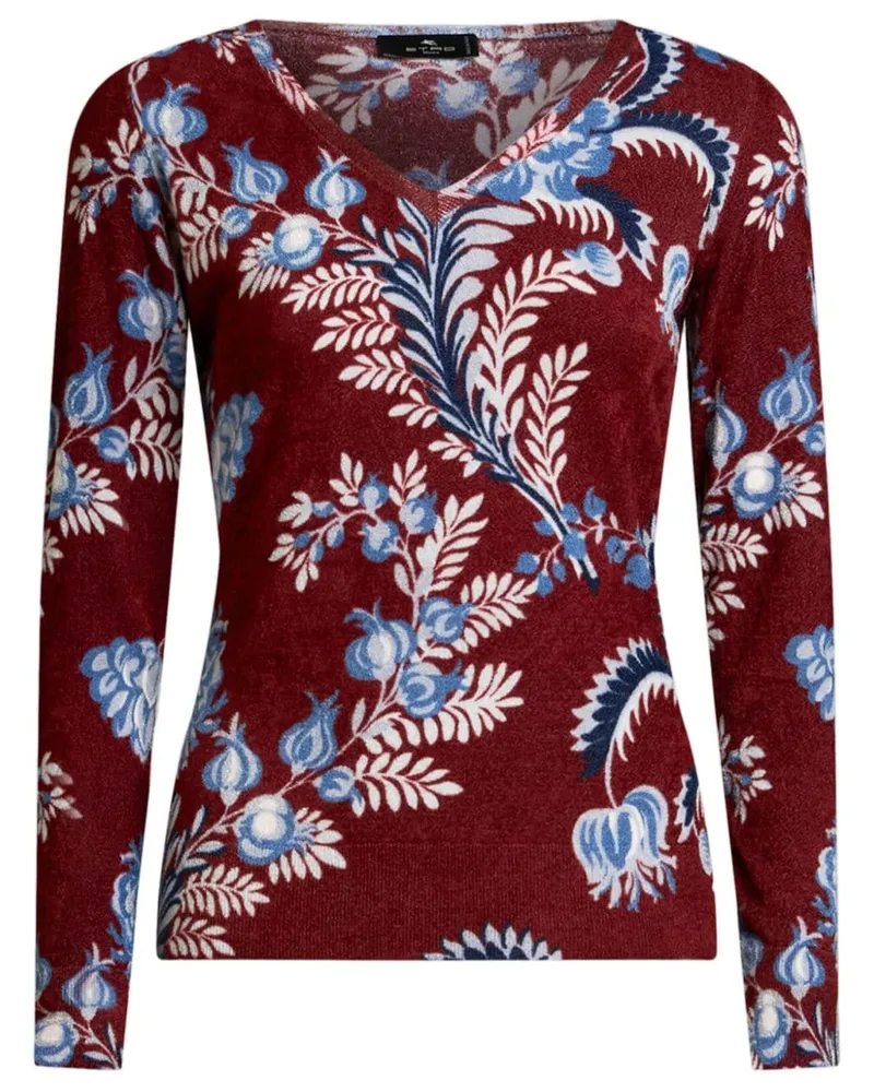 Etro Pullover mit Print - Rot Rot