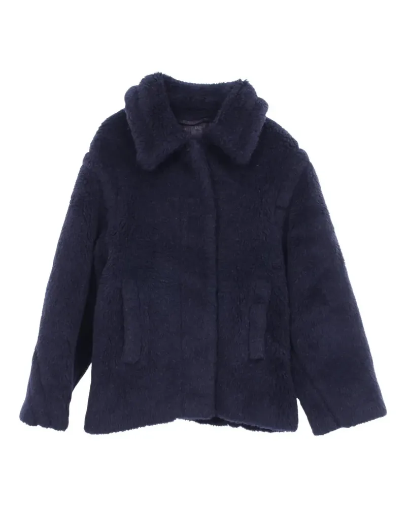 Max Mara 2010s Fuggito teddy jacket - Blau Blau
