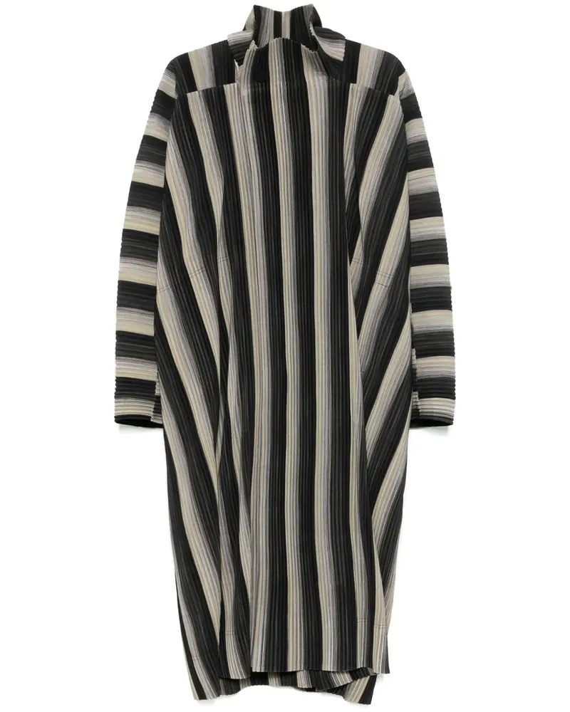 Issey Miyake RB_Stripes 2 Mantel - Grau Grau