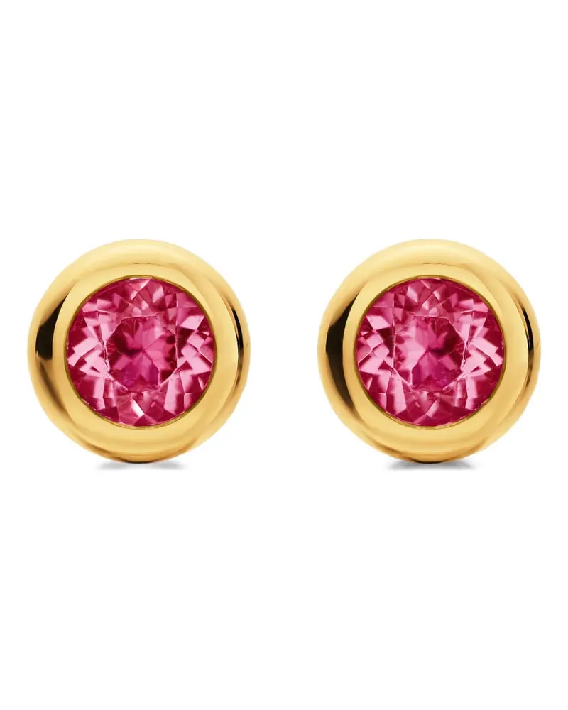 David Yurman bezel set stud earrings - Gold Gold